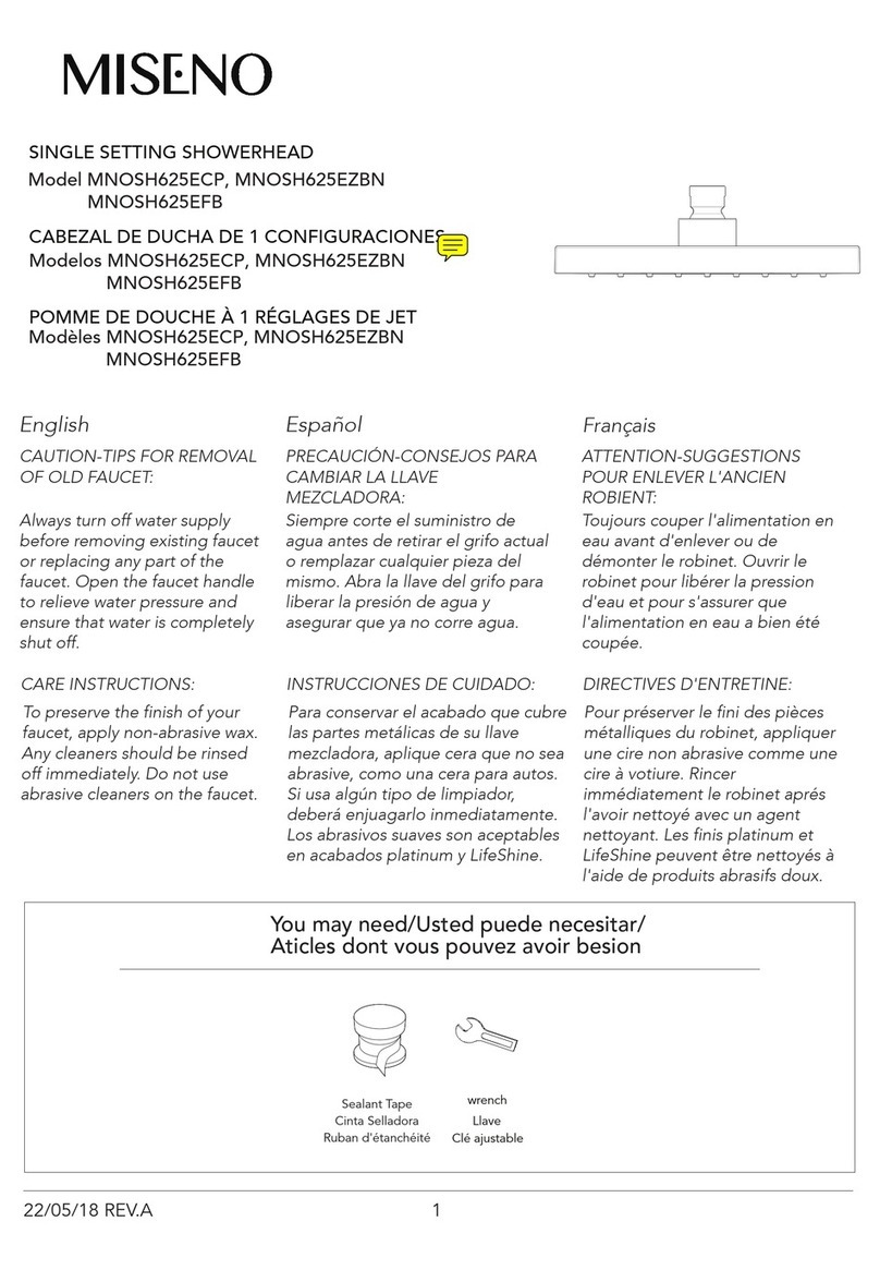 miseno MNOSH625ECP User manual miseno MNOSH625ECP User manual