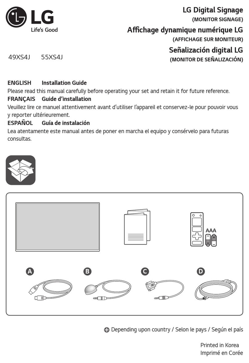 LG 49XS4J User manual