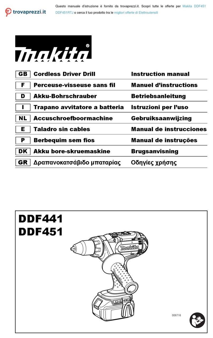 Makita DDF451RTJ User manual