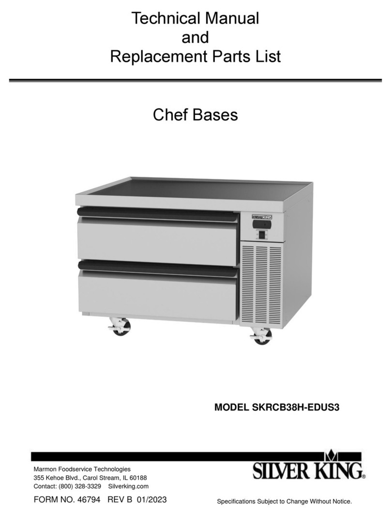 Silver King SKRCB38H-EDUS3 Technical manual and replacement parts list Silver King SKRCB38H-EDUS3 Technical manual and replacement parts list