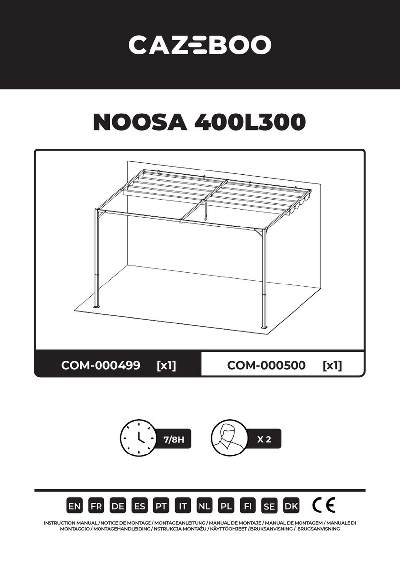 CAZEBOO NOOSA 400L300 User manual