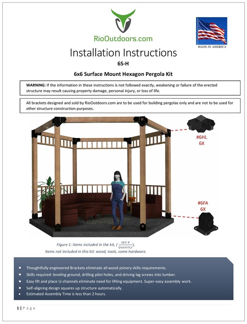 RioOutdoors 6S-H installation instructions