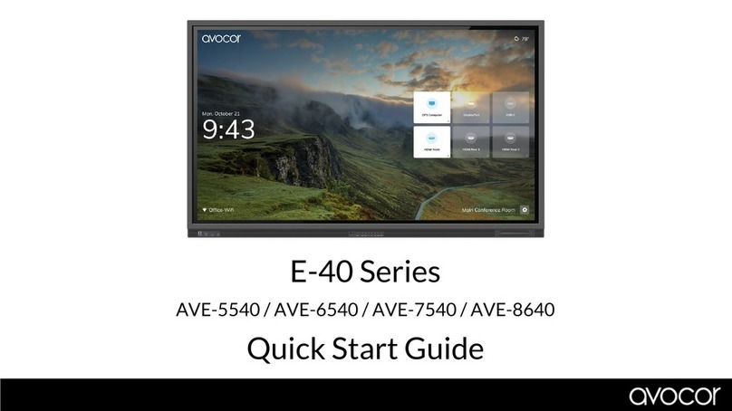 AVOCOR E-40 Series User manual