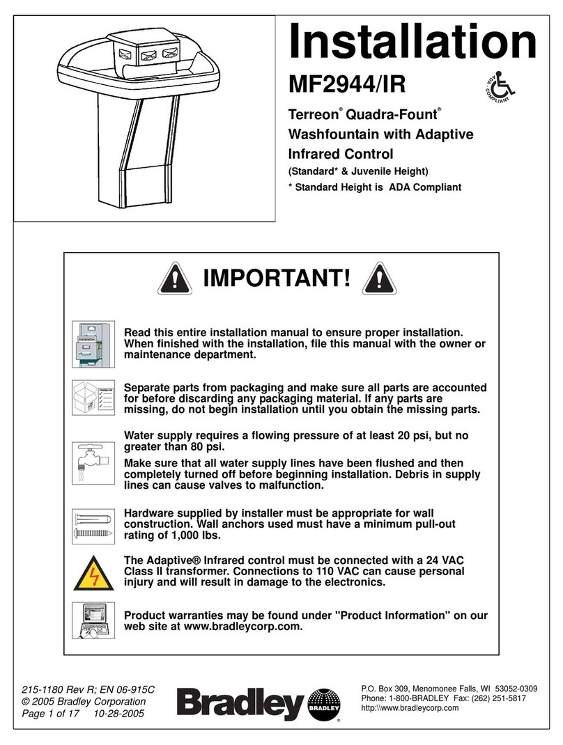Bradley Terreon Quadra-Fount MF2944/IR User manual