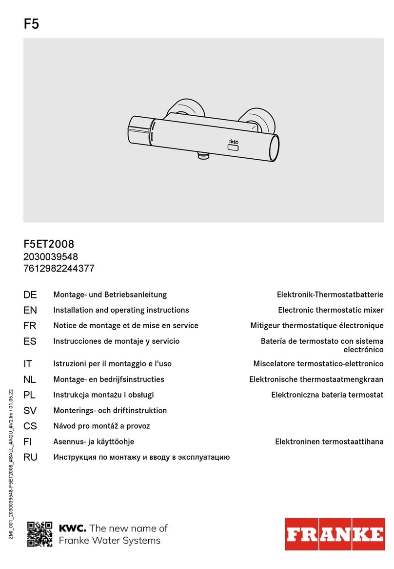 Franke F5ET2008 User manual Franke F5ET2008 User manual