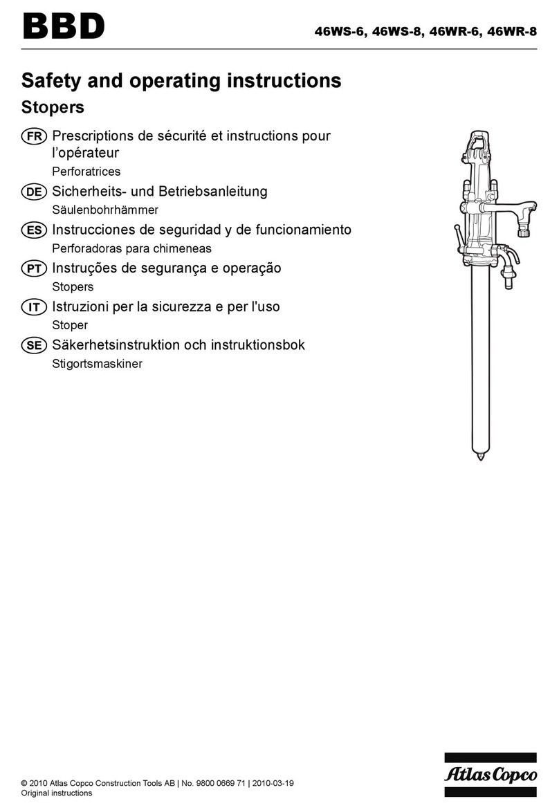 Atlas Copco BBD 46WS-6 Safety and operating instructions
