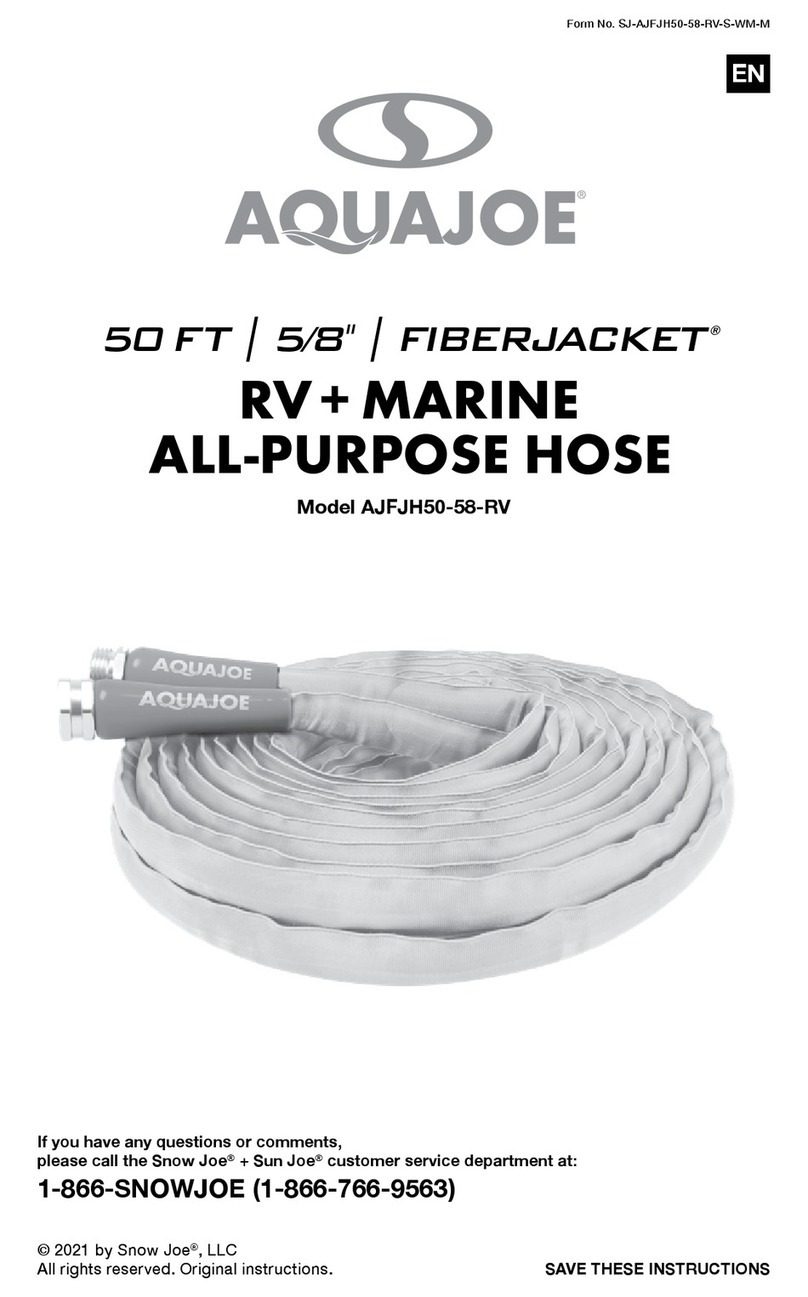 AQUAJOE FiberJacket AJFJH50-58-RV manual