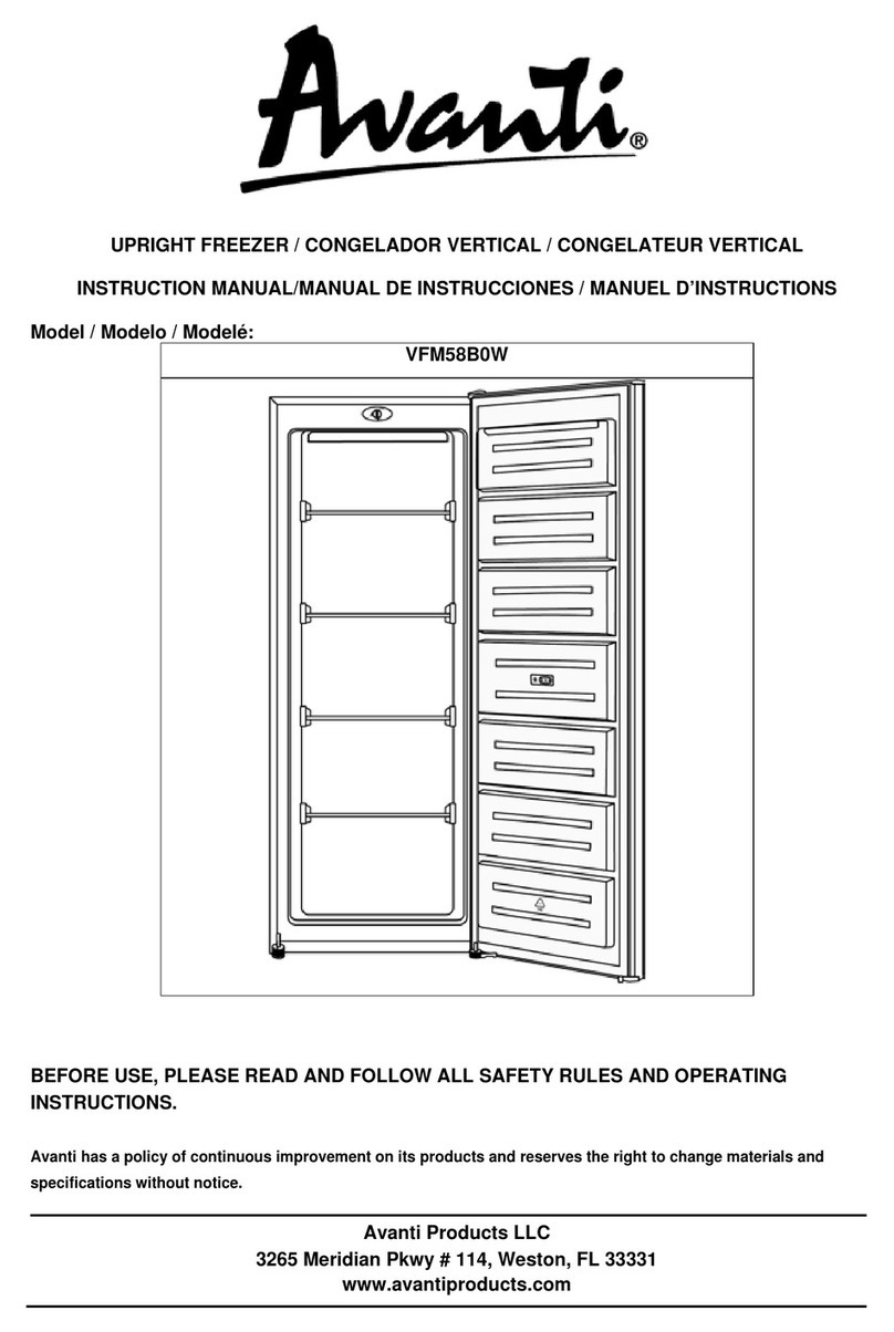 Avanti VFM58B0W instruction manual