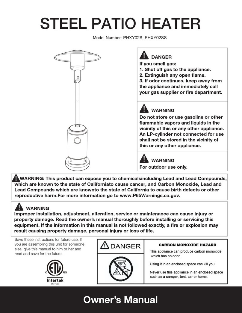 Legacy Heating PHXY02S owner's manual