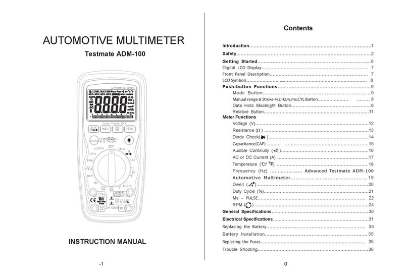 Testmate ADM-100 instruction manual