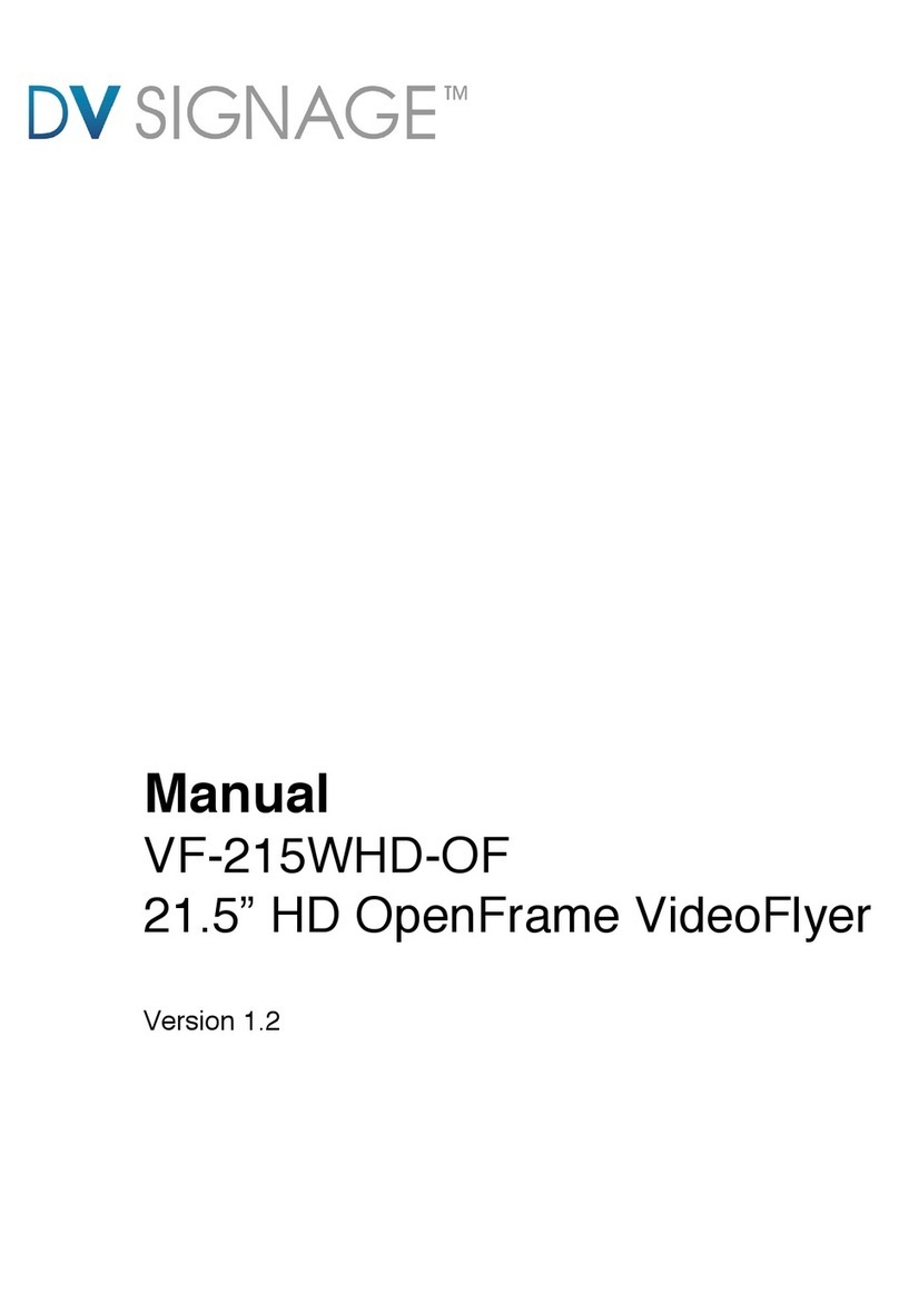 DV Signage VF-215WHD-OF User manual