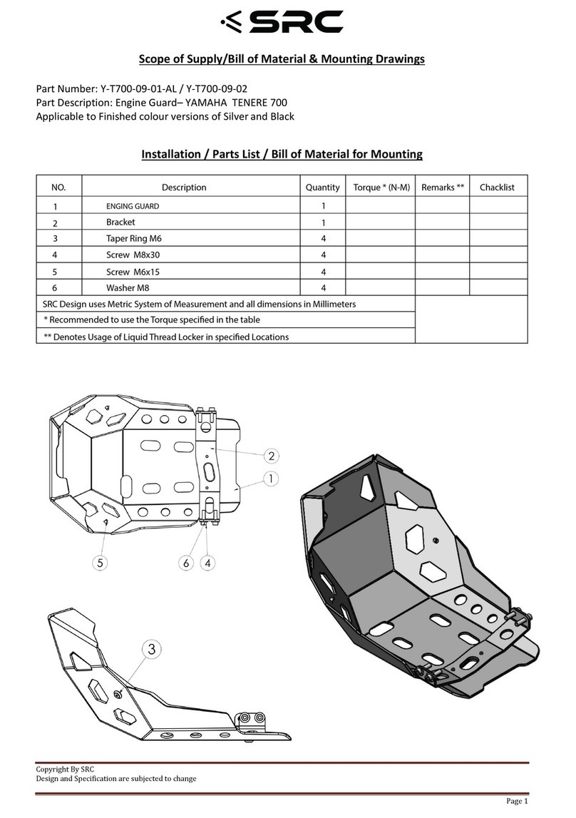 SRC Y-T700-09-01-AL User manual