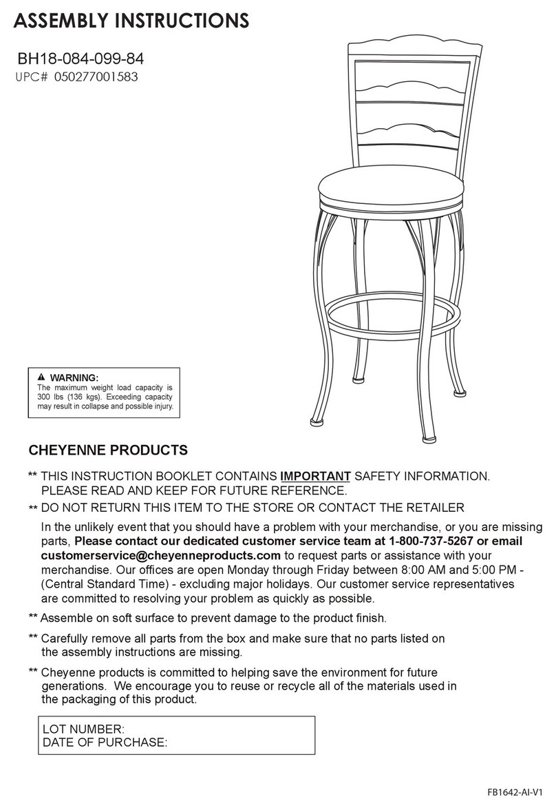 Cheyenne Products BH18-084-099-84 Assembly instructions