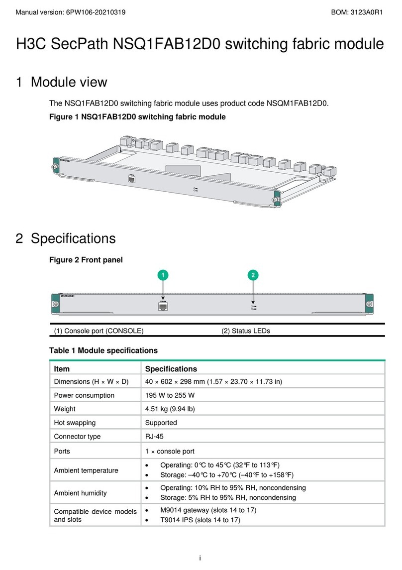 H3C SecPath NSQ1FAB12D0 Installation