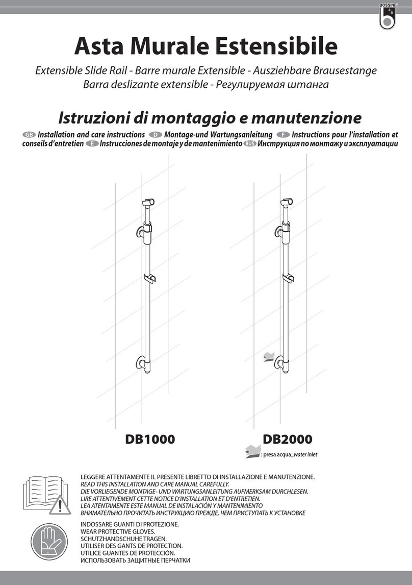 Bossini DB1000 Operation manual