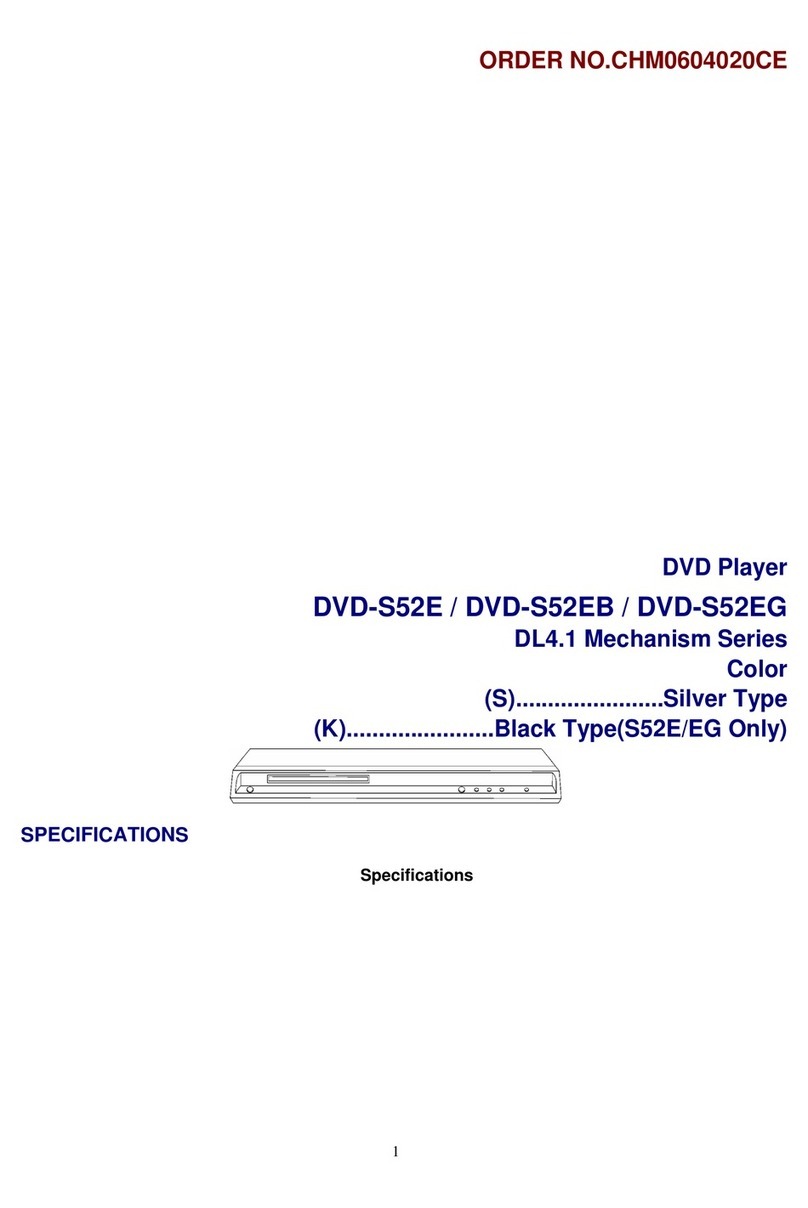 Panasonic DVD-S52E User manual