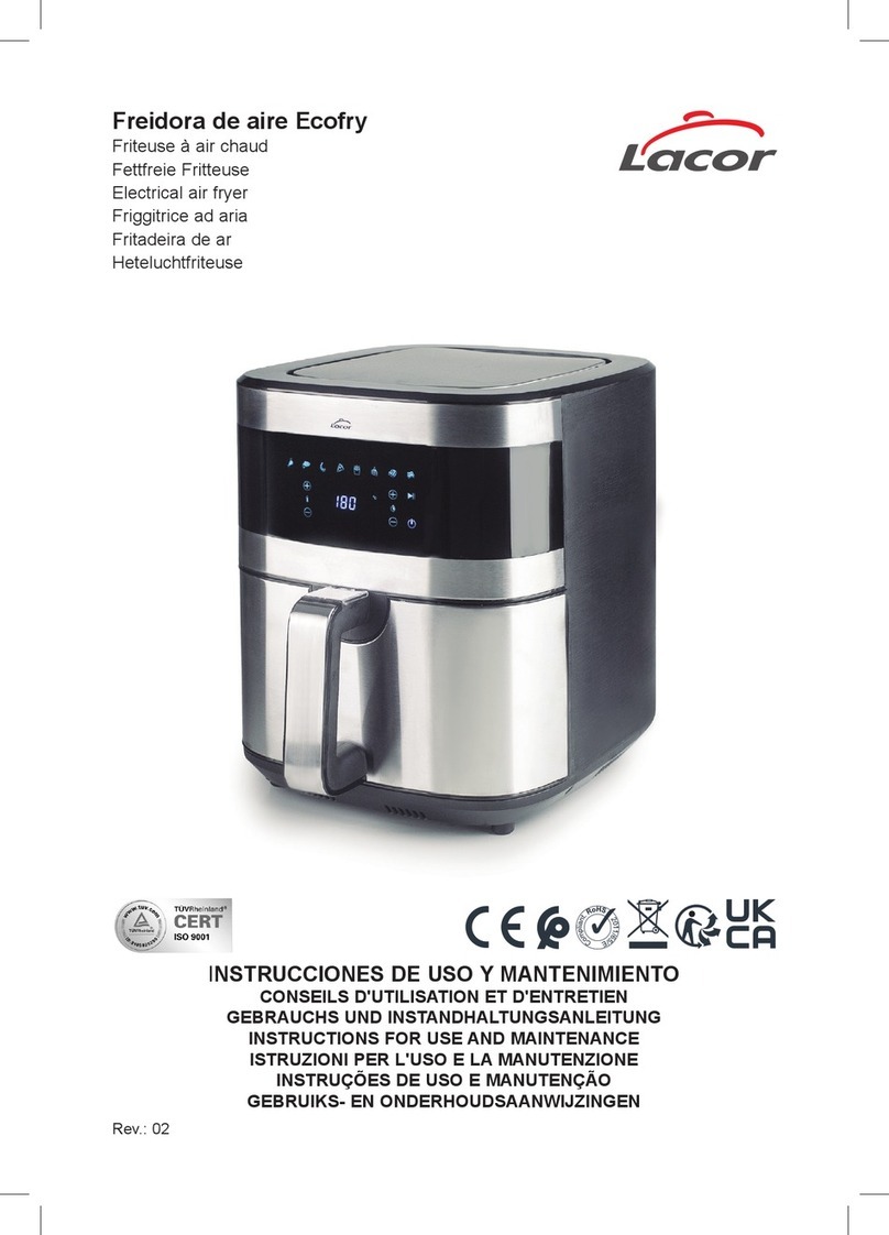 Lacor 69511 Instructions for use and maintenance Lacor 69511 Instructions for use and maintenance