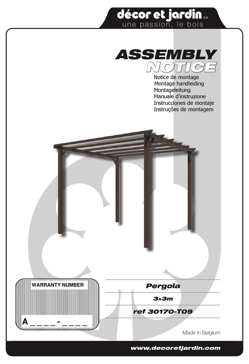 Décor et Jardin 30170-T09 Assembly Notice