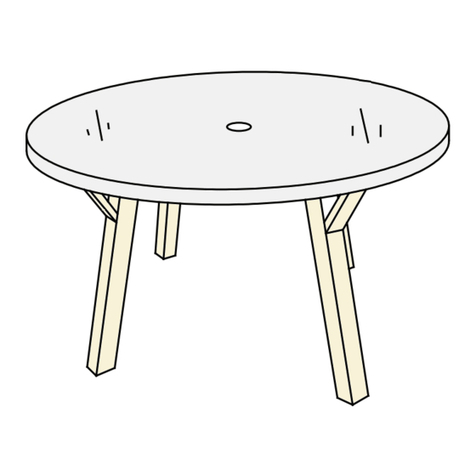 supremo LEISURE 140cm Round Dining Table User manual supremo LEISURE 140cm Round Dining Table User manual