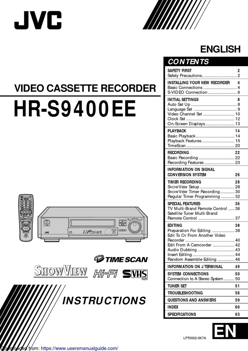JVC HR-S9400EE User manual JVC HR-S9400EE User manual