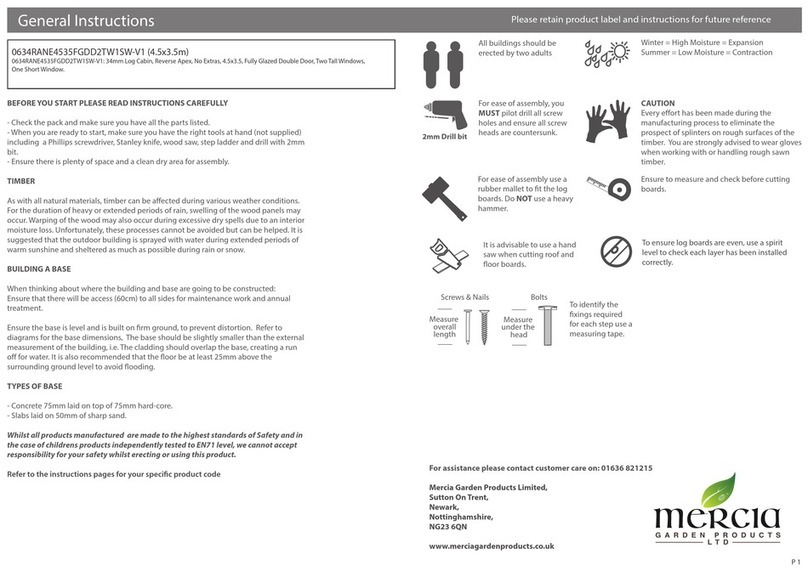 Mercia Garden Products 0634RANE4535FGDD2TW1SW-V1 Instruction manual Mercia Garden Products 0634RANE4535FGDD2TW1SW-V1 Instruction manual