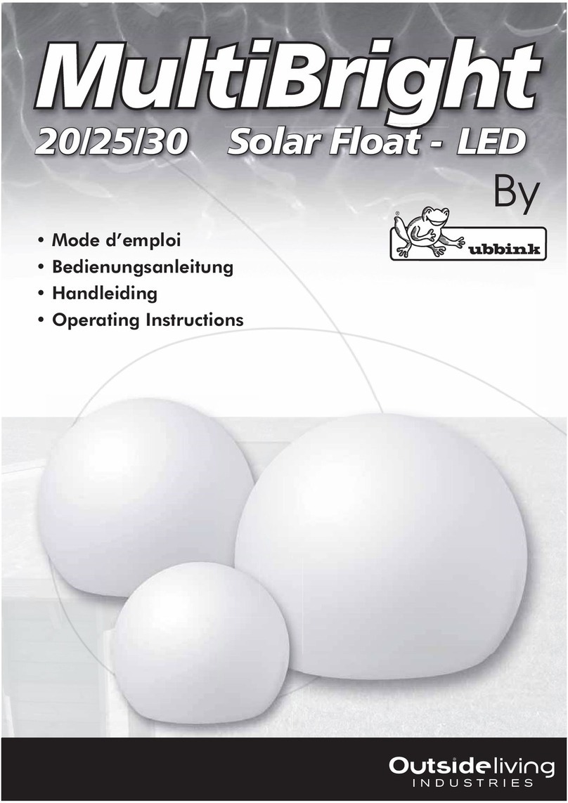 ubbink MultiBright Solar Float 20 operating instructions