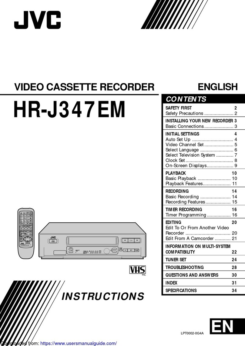 JVC HR-J347EM User manual