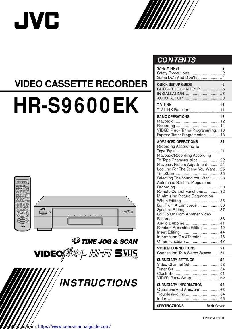 JVC HR-S9600EK User manual JVC HR-S9600EK User manual