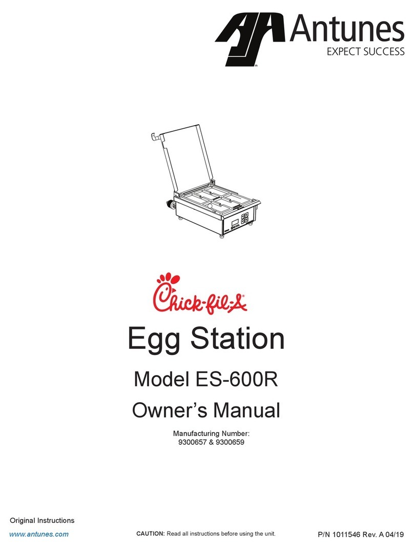 Antunes Chick-fil-A ES-600R owner's manual