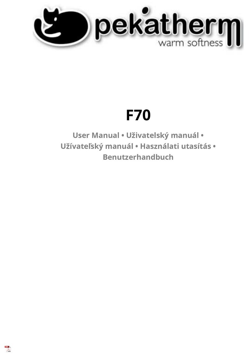 Pekatherm F70 user manual