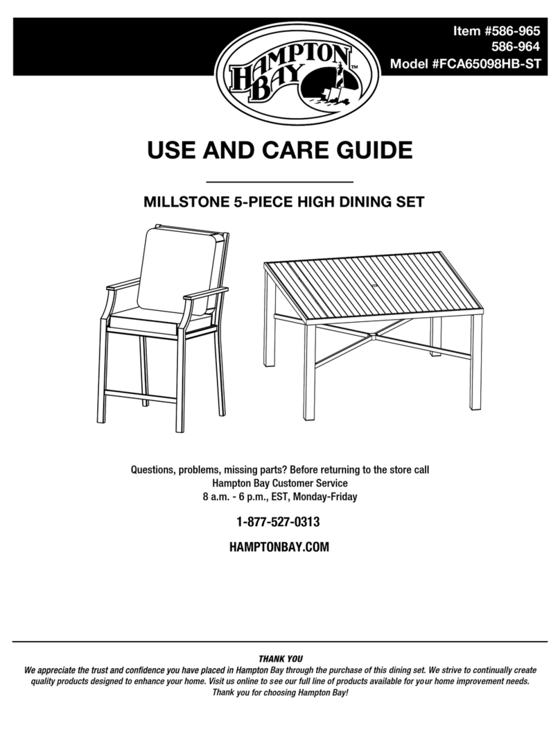 HAMPTON BAY MILLSTONE FCA65098HB-ST Use and care guide