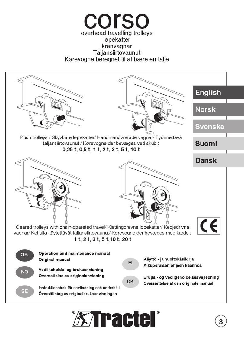 Tractel corso Operation and maintenance manual