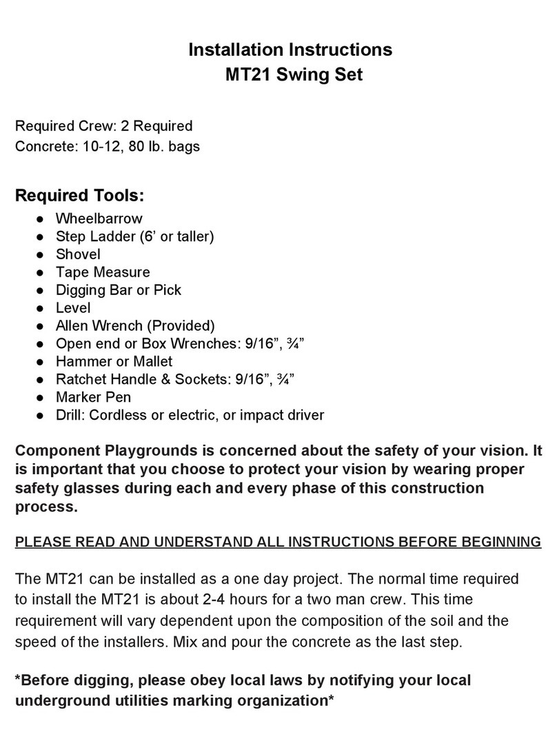 Component Playgrounds MT21 User manual