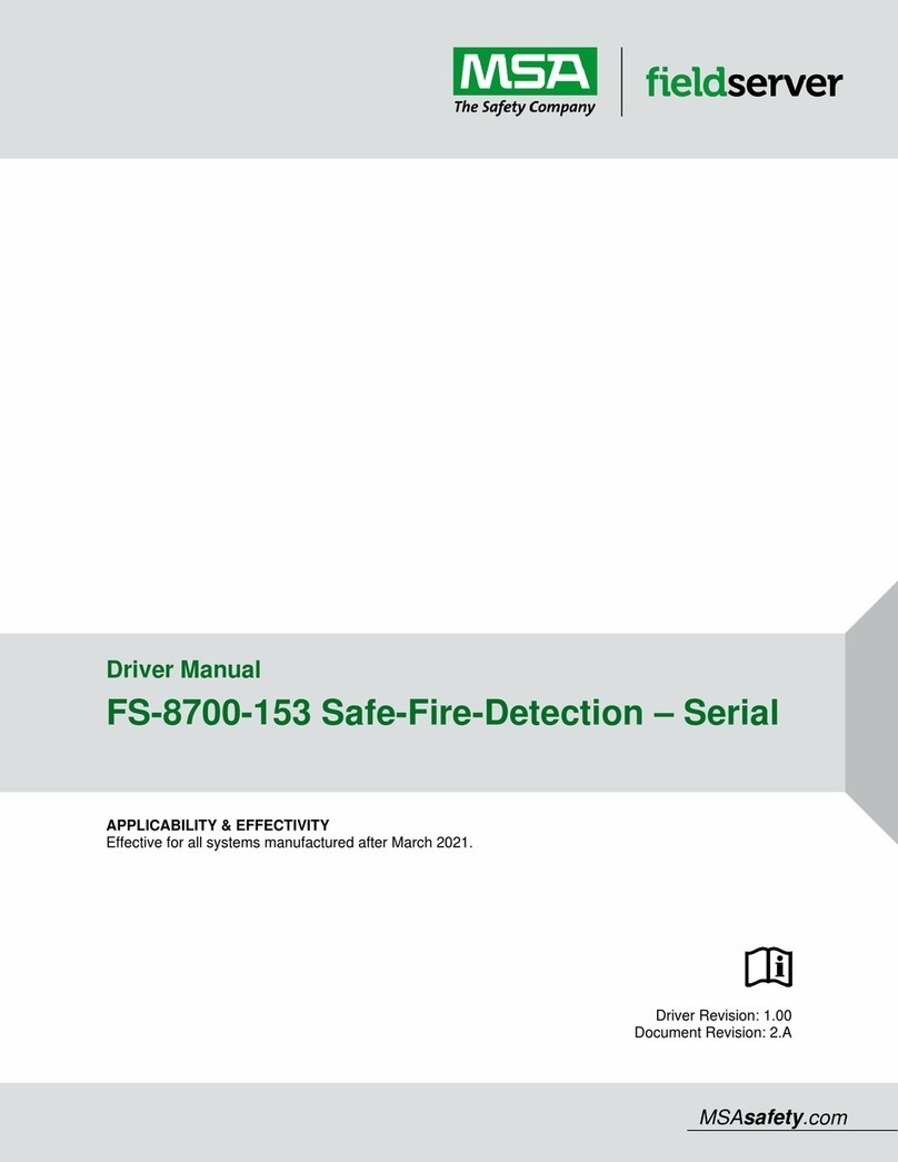 MSA FieldServer FS-8700-153 User manual