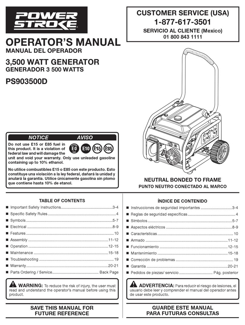 Power Stroke PS903500D User manual