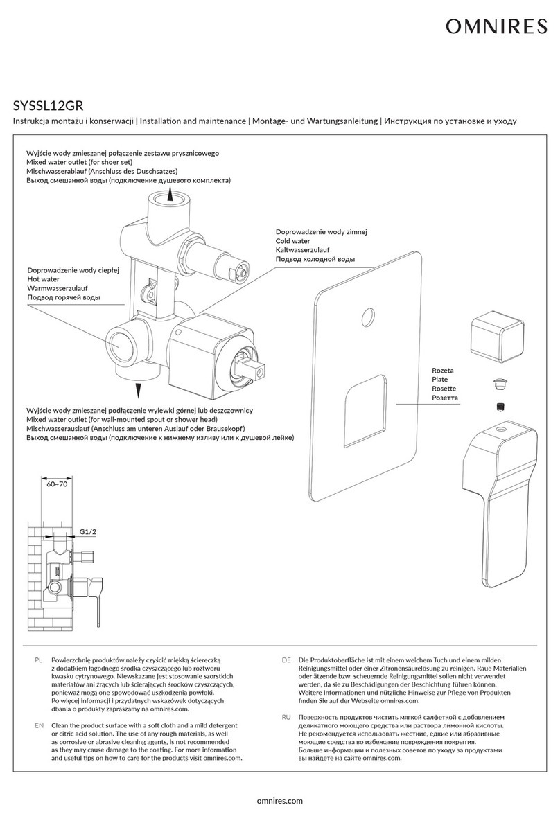 Omnires SYSSL12GR Instruction Manual Omnires SYSSL12GR Instruction Manual