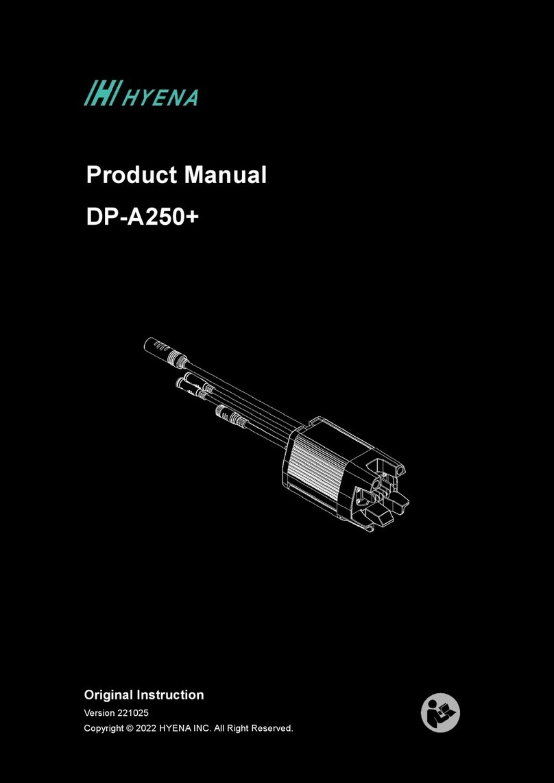 Hyena DP-A250+ product manual