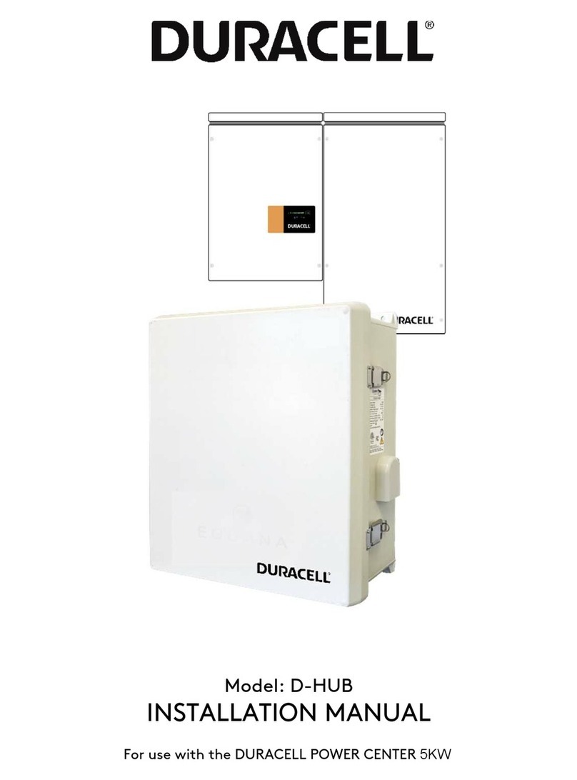 Duracell D-HUB installation manual