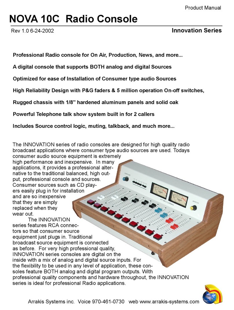 Arrakis Systems Innovation Series product manual