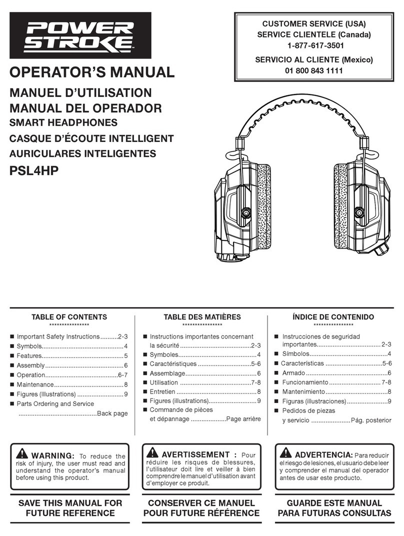 Power Stroke PSL4HP Operator's manual