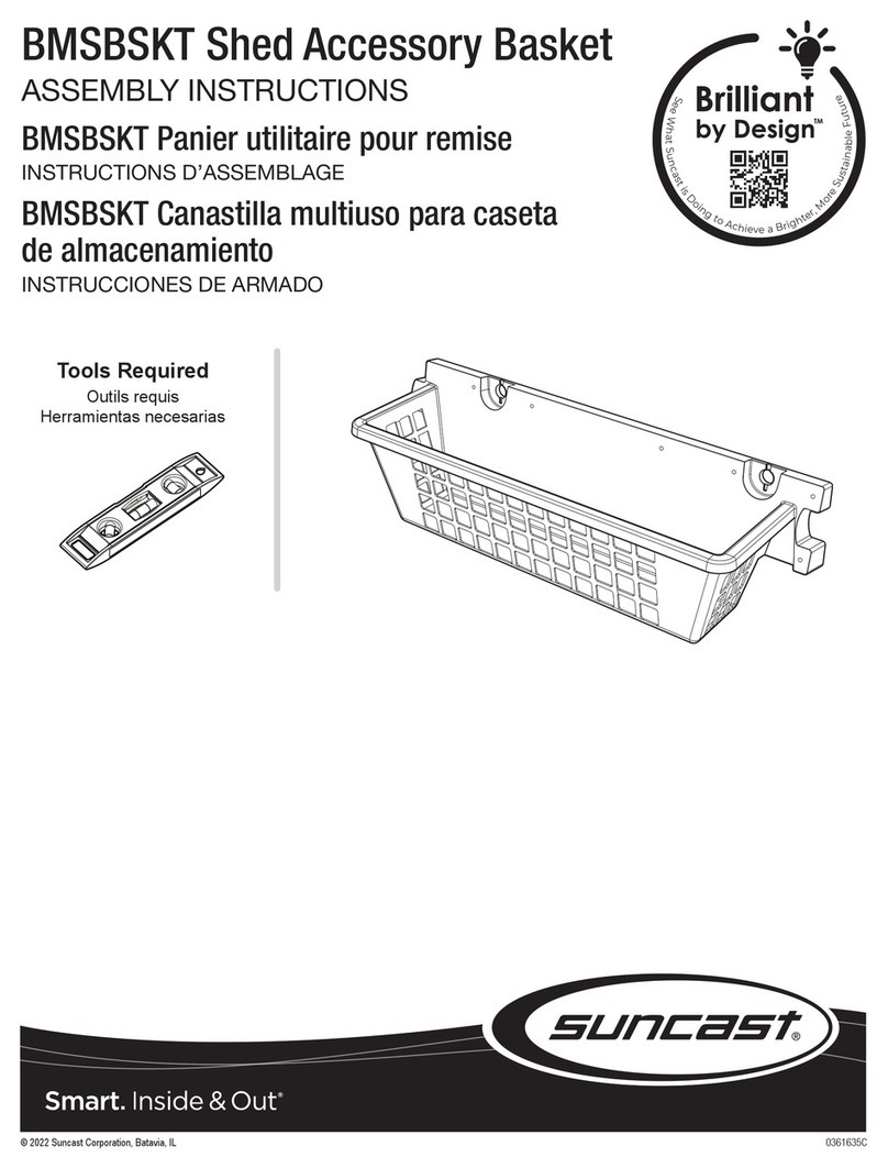 Suncast Design Brilliant BMSBSKT Assembly instructions