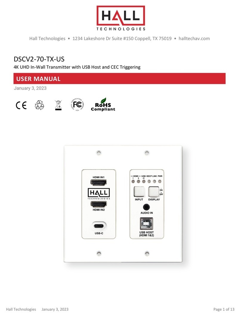 Hall Technologies Discovery Series manual