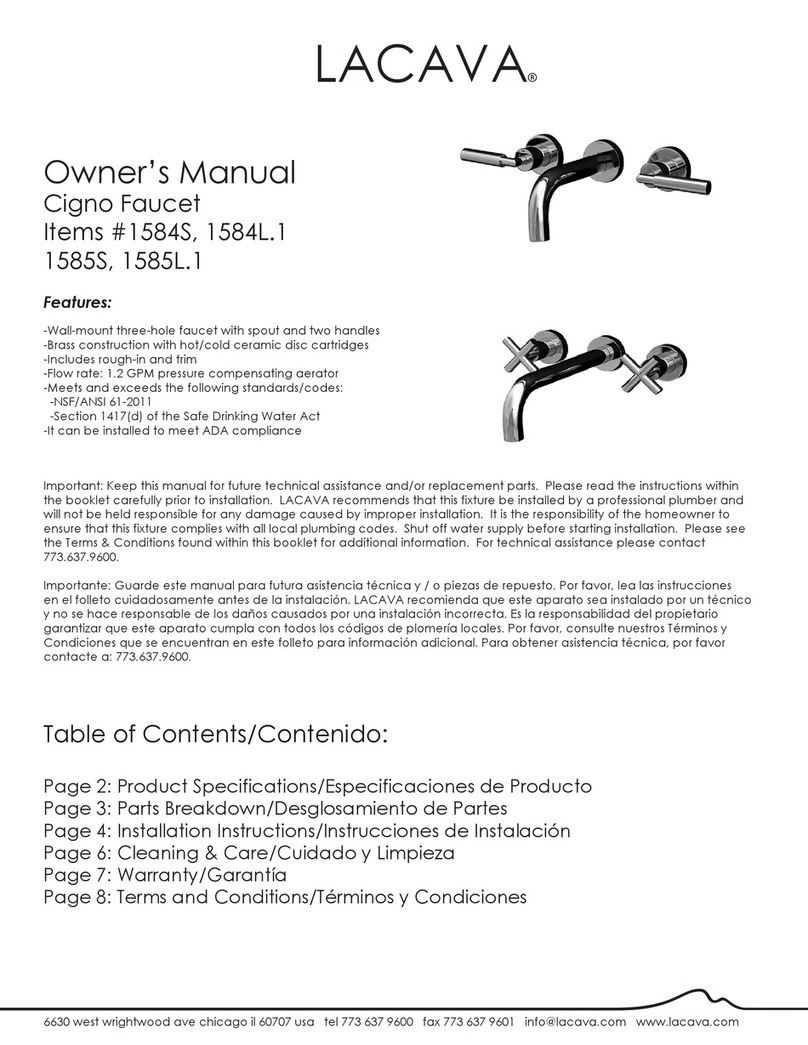 Lacava 1585S User manual