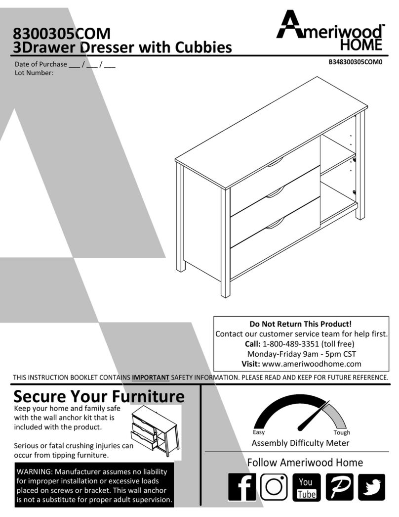 Ameriwood HOME 8300305COM Assembly instructions Ameriwood HOME 8300305COM Assembly instructions