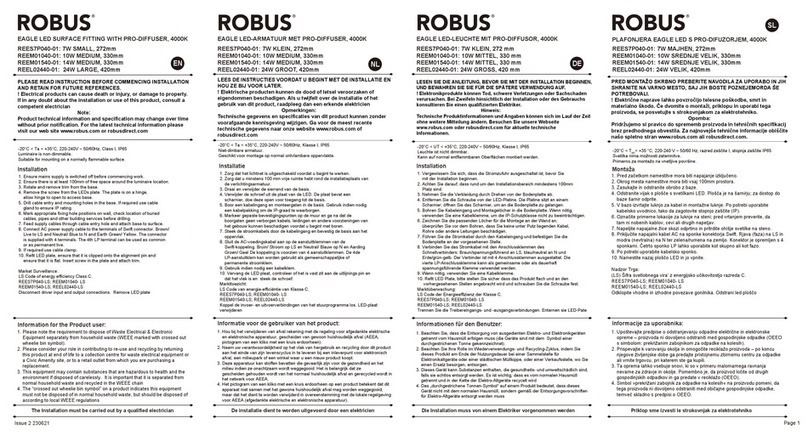 Robus REES7P040-01 instruction manual