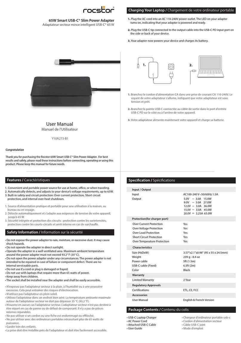 Rocstor Y10A273-B1 User manual