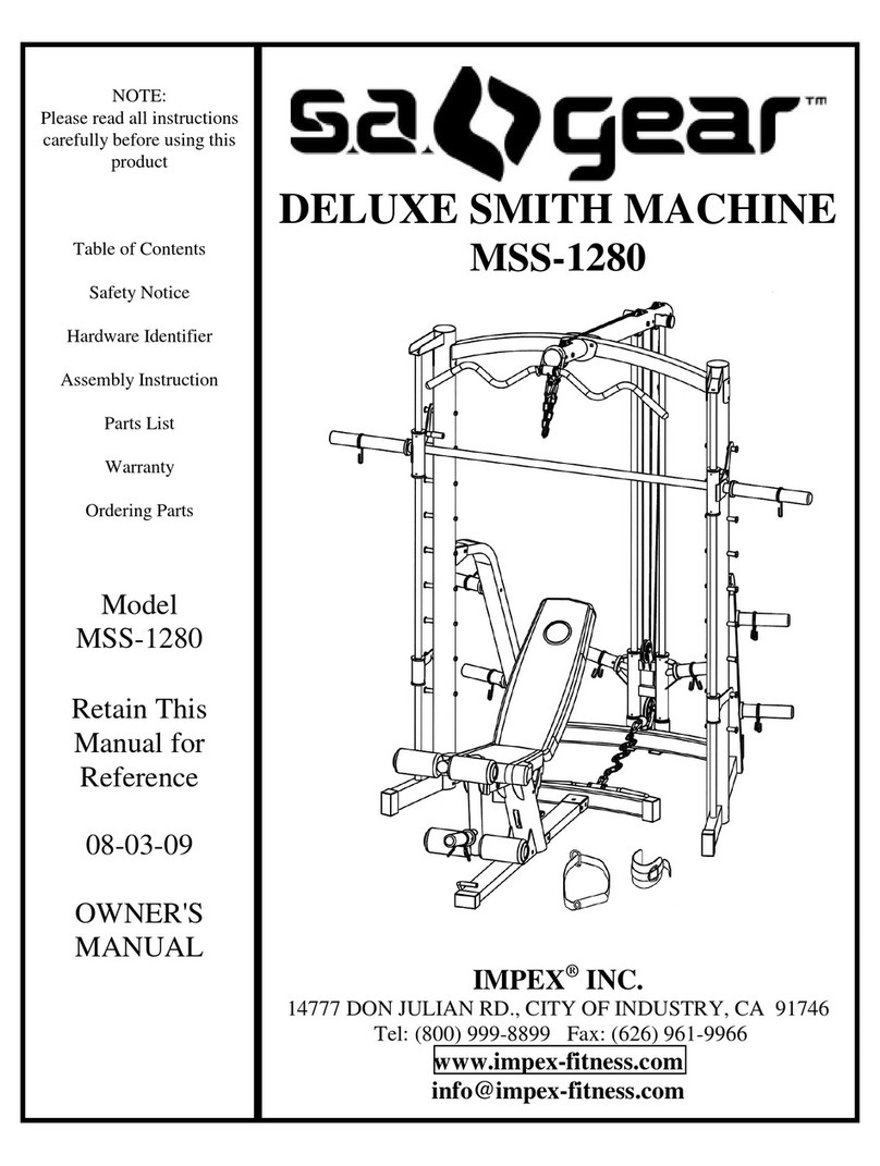 Impex SA GEAR MSS-1280 owner's manual