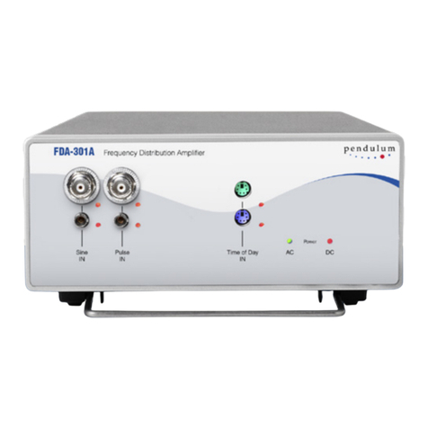 Pendulum FDA-301A user manual