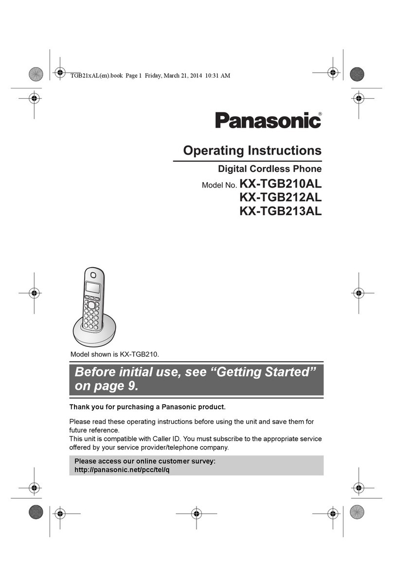 Panasonic KX-TGB210AL User manual