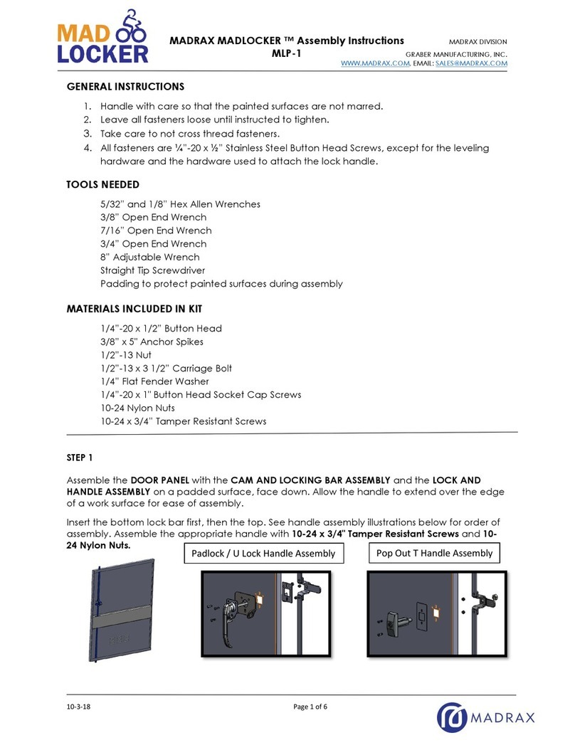 MADRAX MADLOCKER MLP-1 Assembly instructions